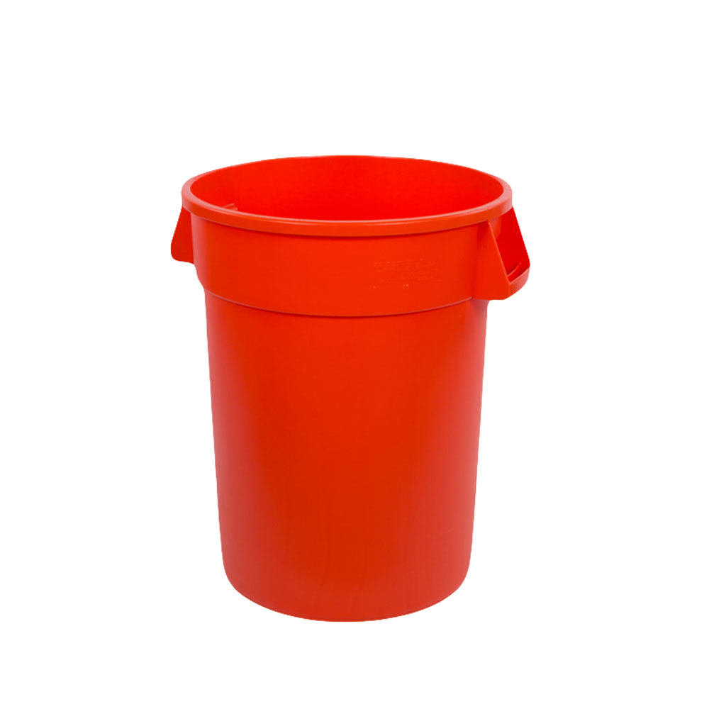 BRONCO bote basura 32 gal (120lt) NARANJA (sin tapadera)