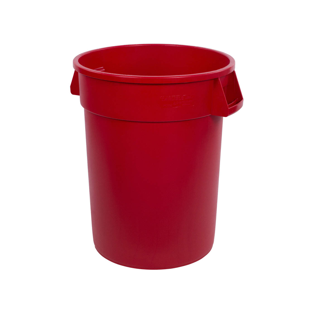 BRONCO bote basura 32 gal (120lt) ROJO (sin tapadera)