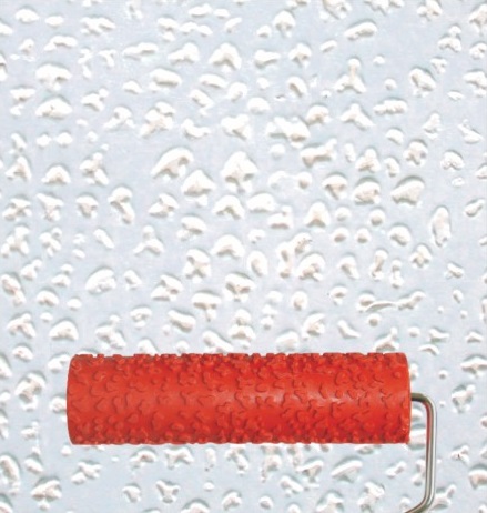 Rodillo de hule decorativo con maneral 7'' eg099t