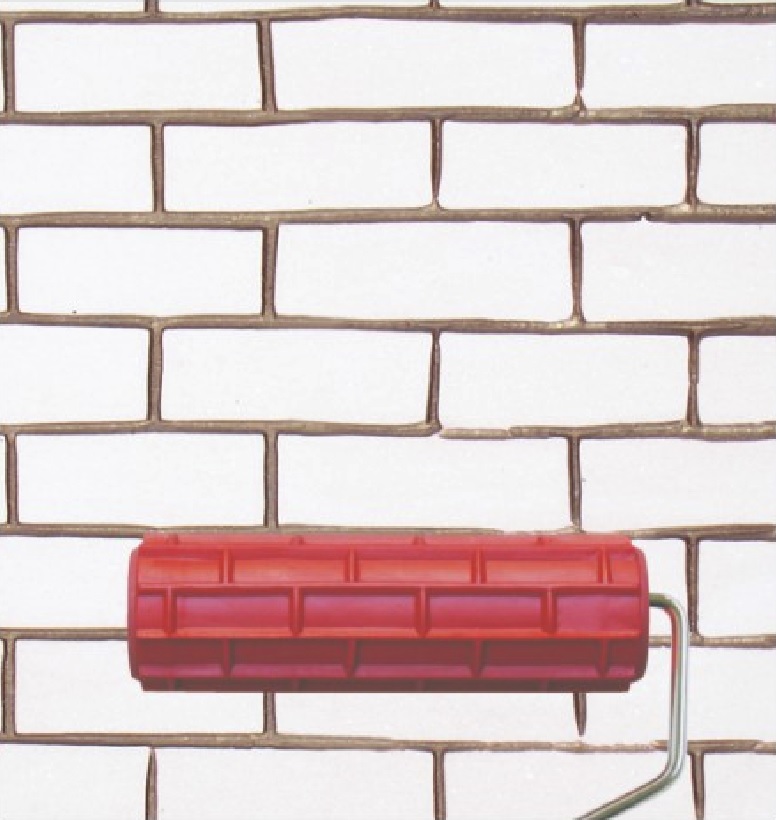 Rodillo de hule decorativo con maneral 7'' eg109t