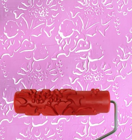 Rodillo de hule decorativo con maneral 7'' eg219t - ARCH