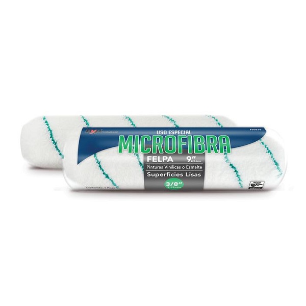 Felpa B&P 9'' x 3/4'' de MICROFIBRA