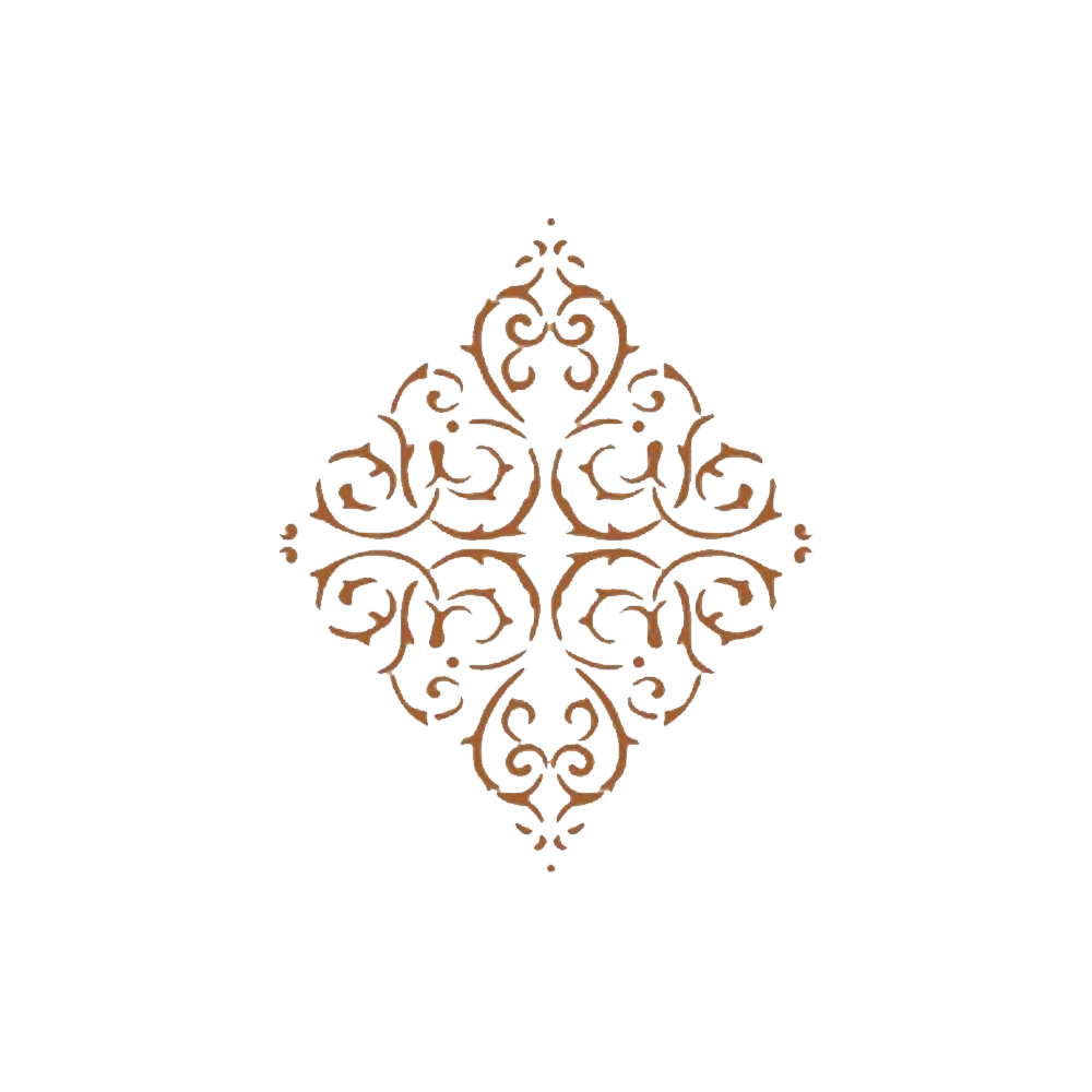 Stencil para hacer  rombo decorativo 297mm x  210mm