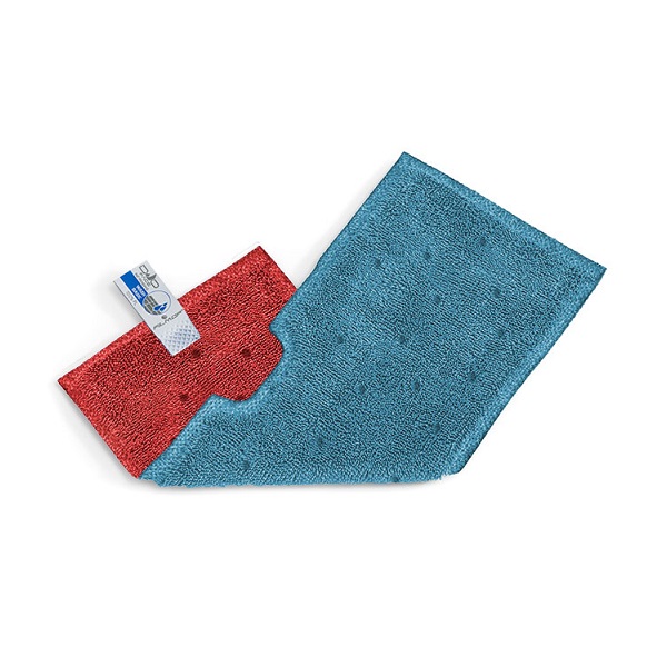 Repuesto para mop  DUO FACE  40cm microfibra rojo/celeste reversible