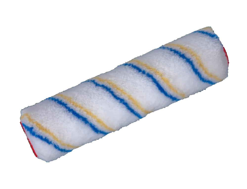 Felpa GLANZ acrílica rayas verde azul 9'' x 1/2'' UNIDAD