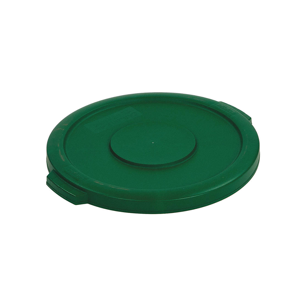 BRONCO tapa plana bote de basura 10 gal VERDE