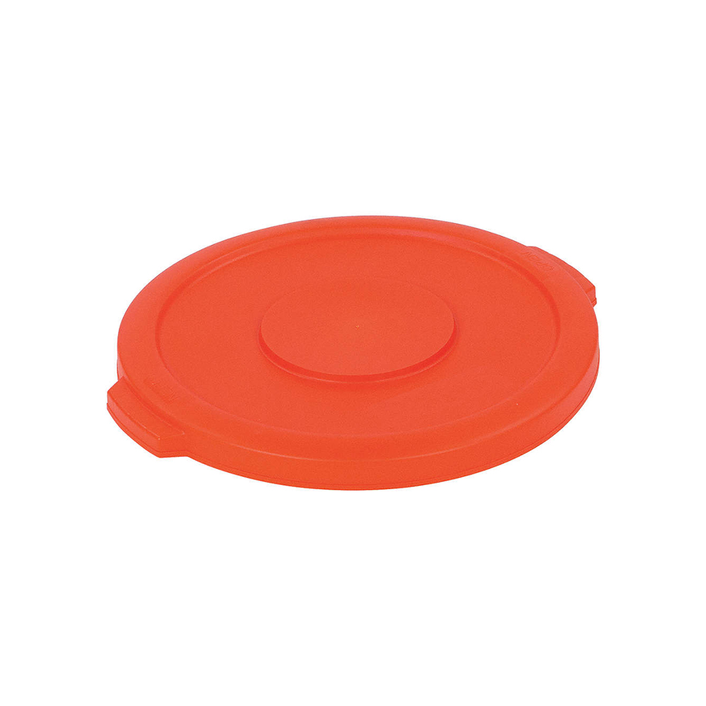 BRONCO tapa plana bote de basura 32gal NARANJA