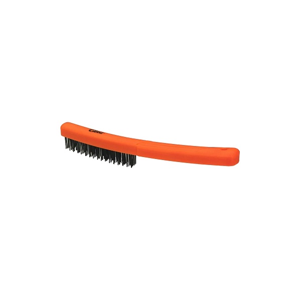 Cepillo de alambre mango largo block plástico GLANZ de 3 x 17 filas