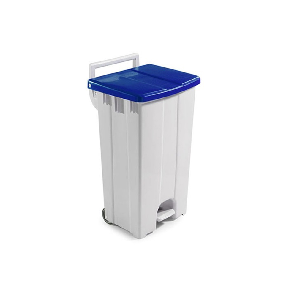 Basurero POLARIS 90 lts AZUL (combo)