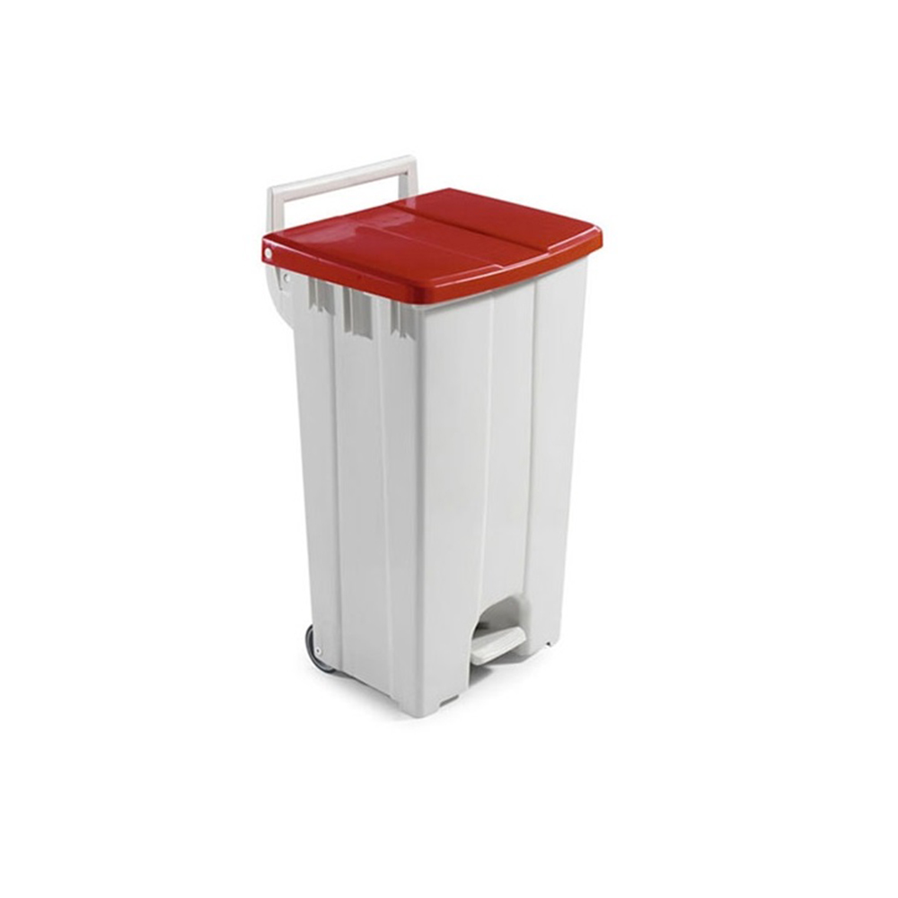 Basurero POLARIS 90 lts ROJO (combo)