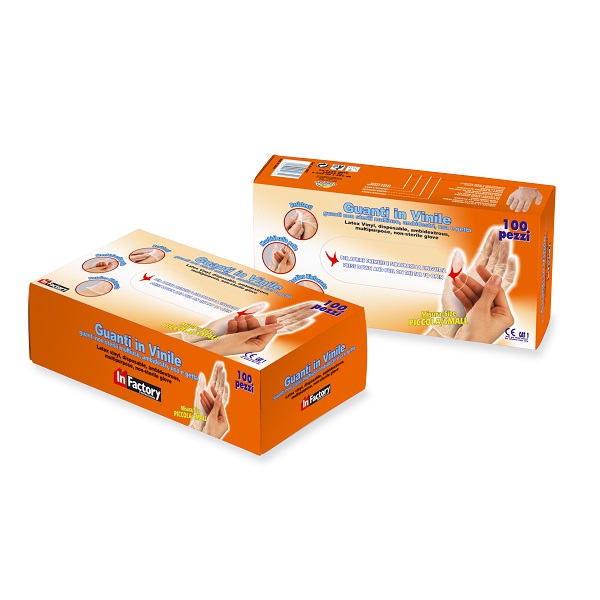 Guantes desechables de vinil (100 u.) - Perfetto