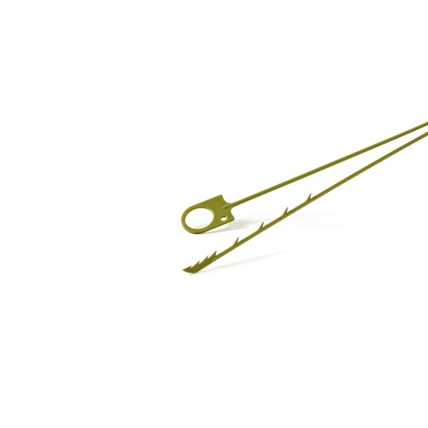 Limpiadrenajes plástico Hooky con dientes (66 cm) - Perfetto