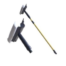 Limpiavidrios de 8plg con mango extensible