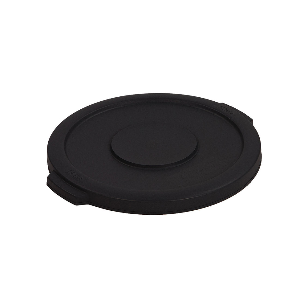 BRONCO tapa plana bote de basura 10 gal NEGRO