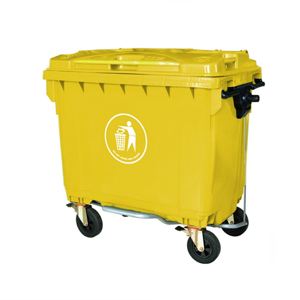 Depósito basura gigante 1100 lts (290 galones) con pedal combo