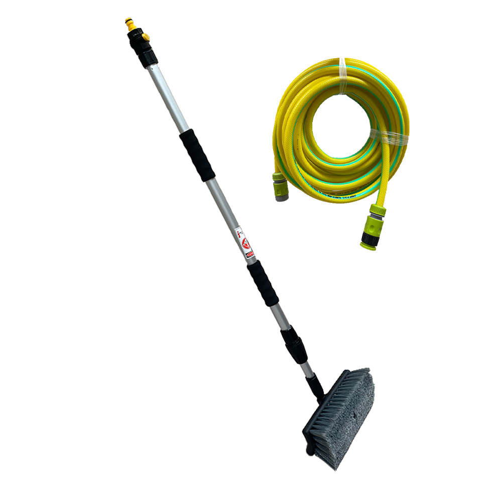 Cepillo con extension y manguera para lavar carros