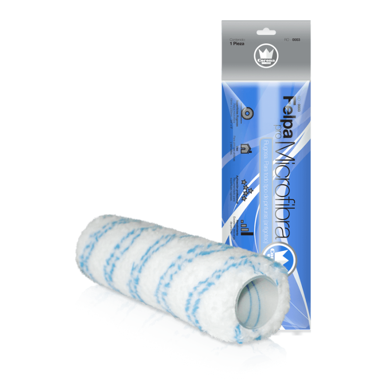 Felpa de microfibra 9'' x 3/4" CORONA