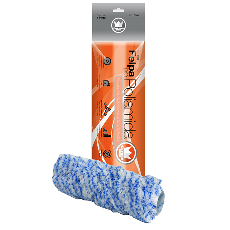 Felpa CORONA 9'' x 1" Poliamida superficies rugosas 