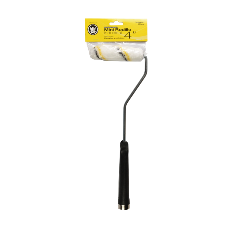 Minirodillo industrial 4'' (maneral y felpa) CORONA