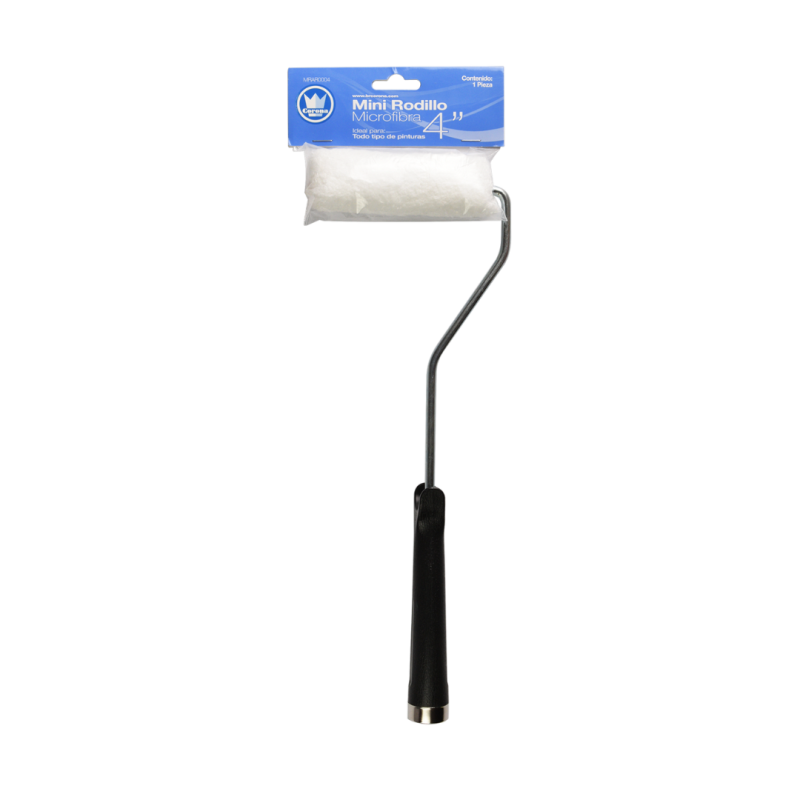 Minirodillo microfibra 4'' (maneral y felpa) CORONA