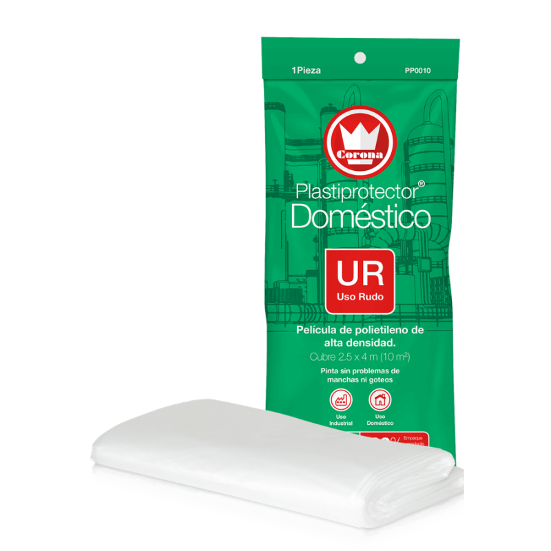 Plastiprotector doméstico uso rudo 2x5m CORONA