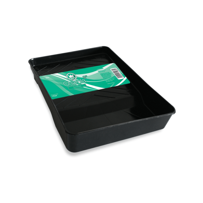 Bandeja E esencial negra 9plg GLANZ