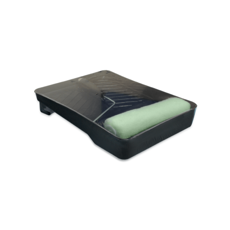 Set 5 pzs GLANZ (bandeja E+felpa 3/4"+maneral de jaula+platiprotector+brocha 2")