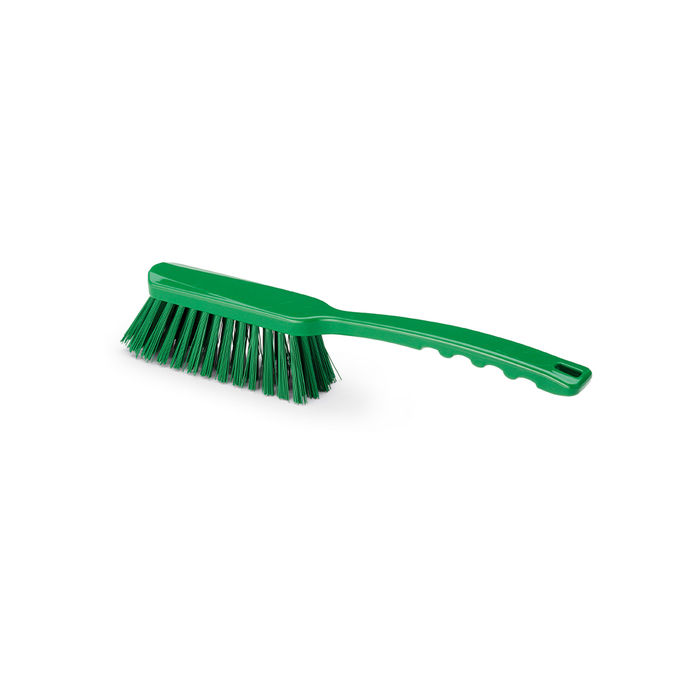 Cepillo recto PBT de mango largo VERDE dureza media