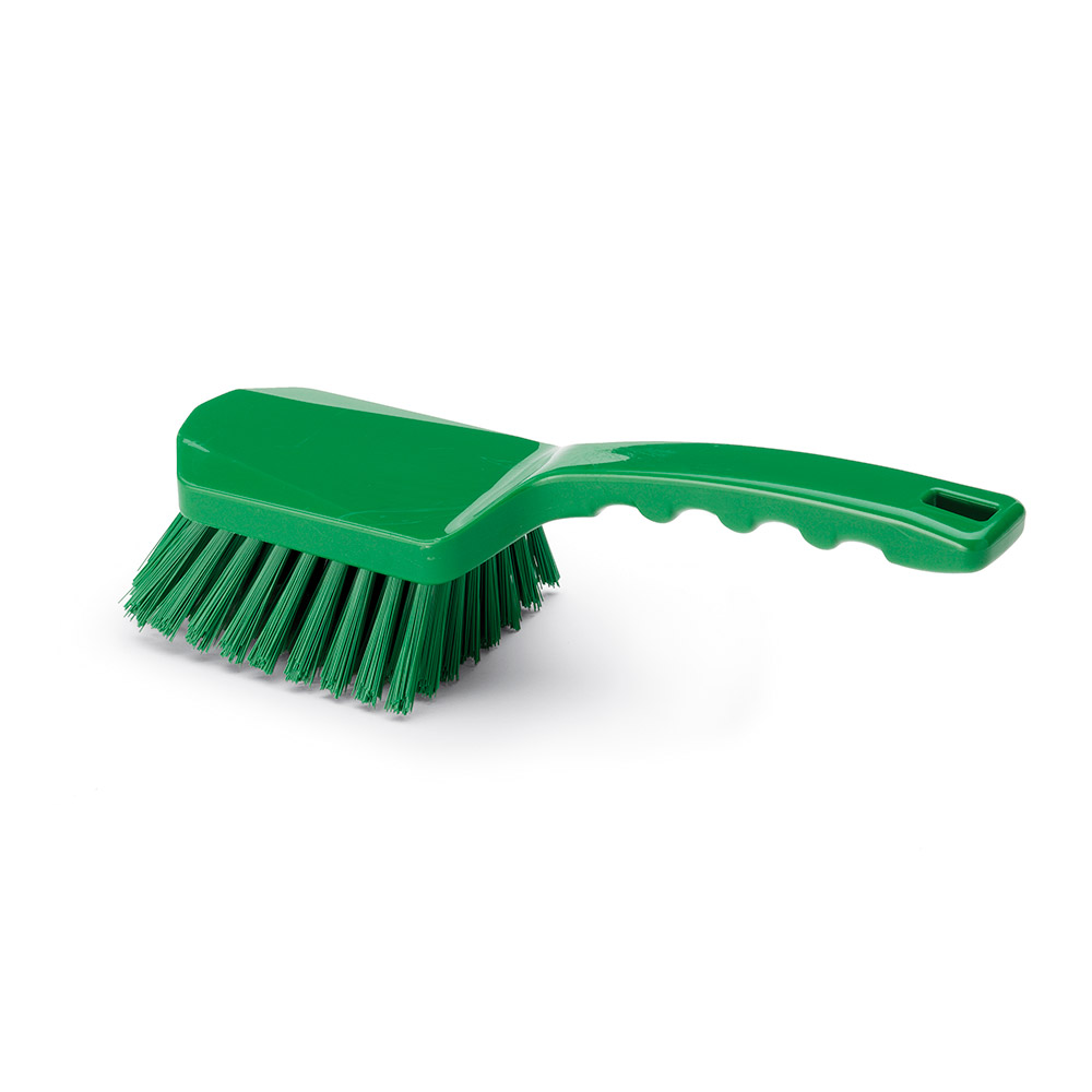 Cepillo PBT de mango corto VERDE dureza fuerte