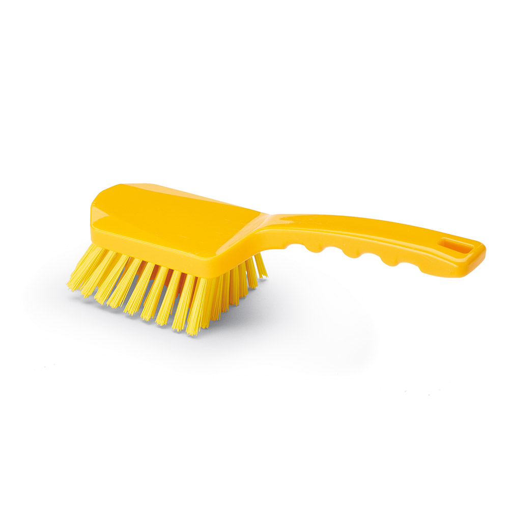 Cepillo PBT de mango corto AMARILLO dureza fuerte