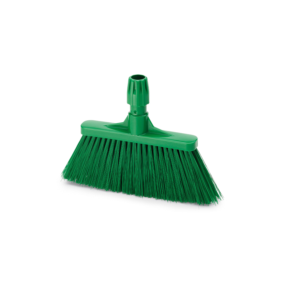 Escoba PBT fibra larga VERDE dureza fuerte