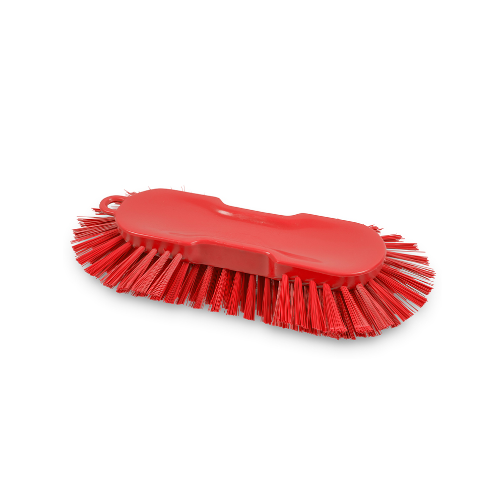 Cepillo oval de mano PBT ROJO dureza media