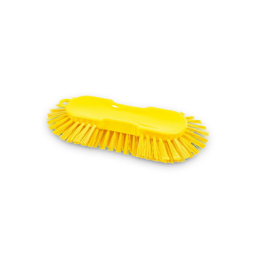 Cepillo oval de mano PBT AMARILLO dureza media