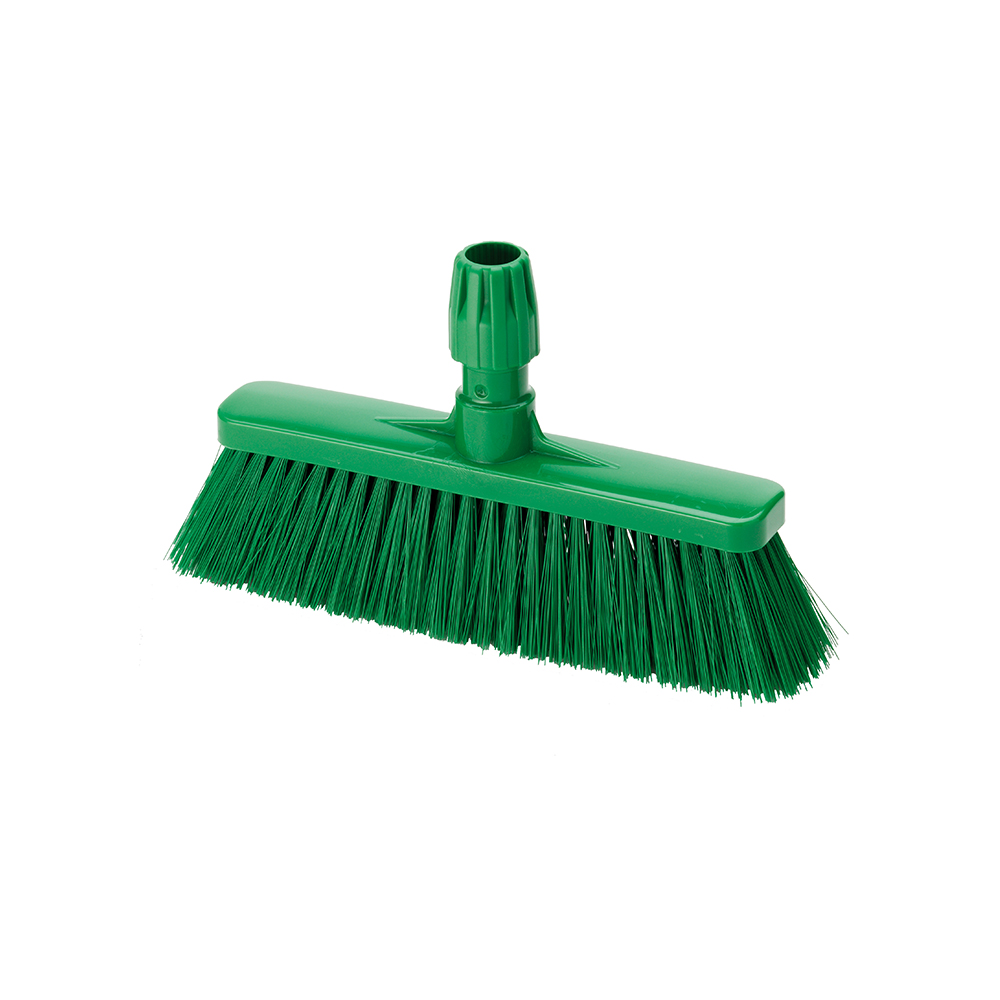 Escoba PBT VERDE dureza media (cabeza) rosca italiana