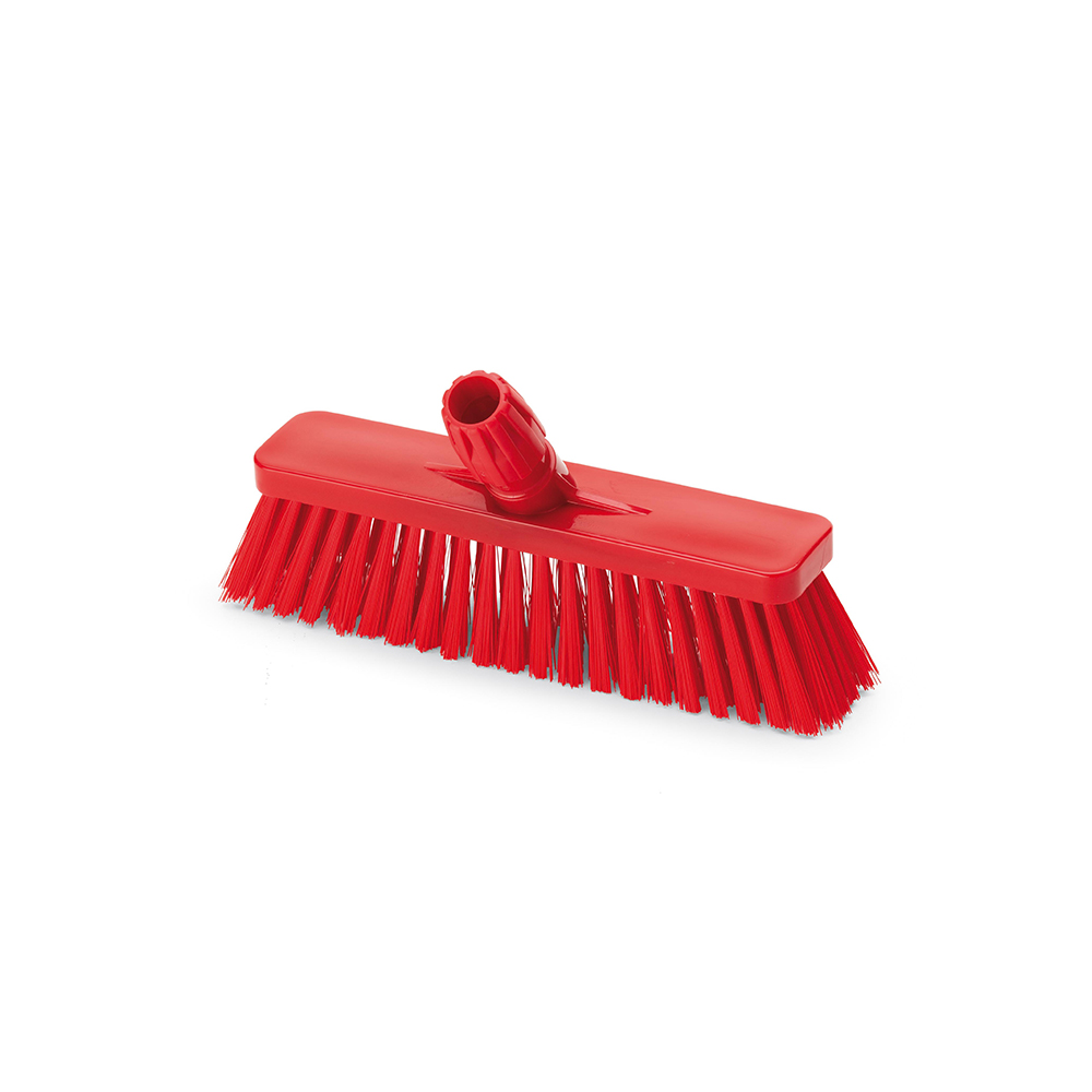 Escoba angular PBT ROJA dureza fuerte (cabeza)
