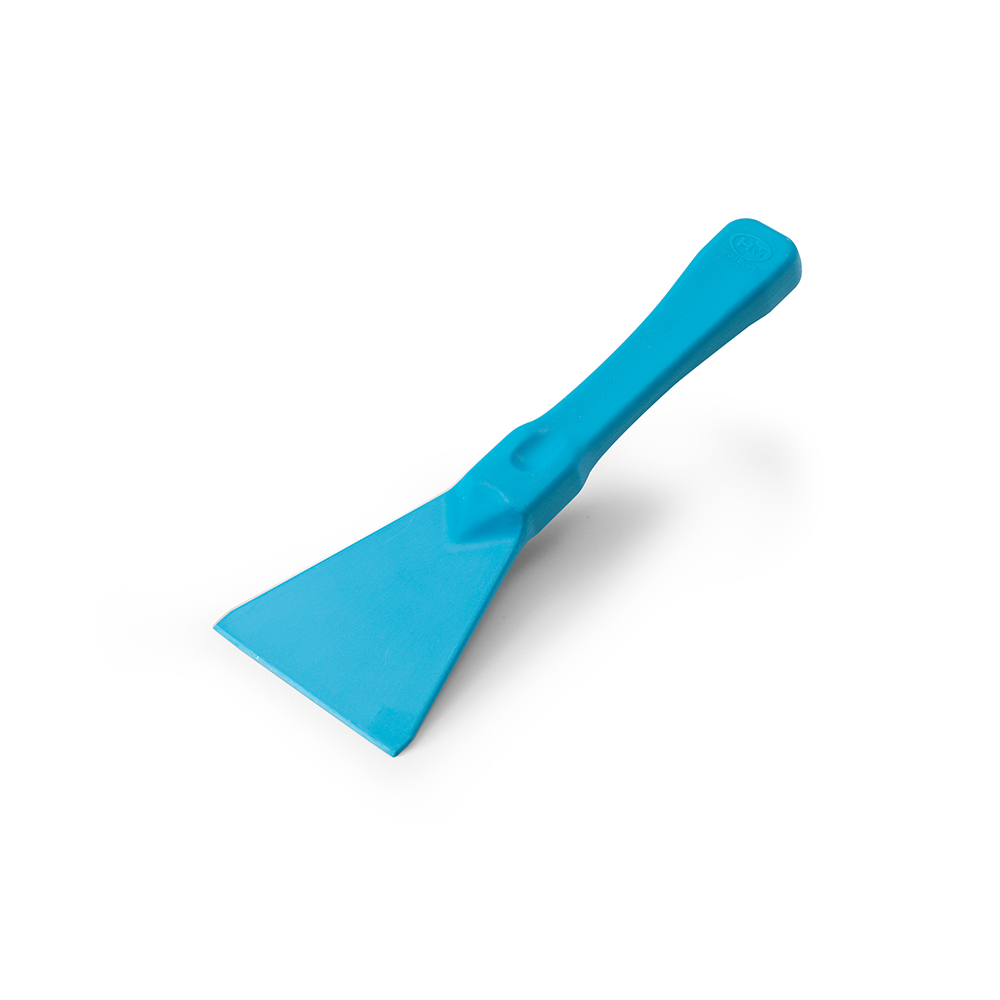 Espátula plástica 75mm (3'') AZUL para industria de alimentos