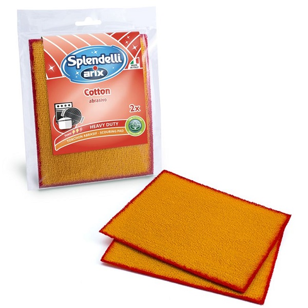 Paño abrasivo de algodón limpiaparrillas (2 u)