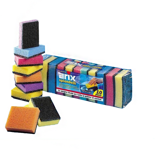 Esponja con fibra abrasiva ARIX (paquete 10 u)