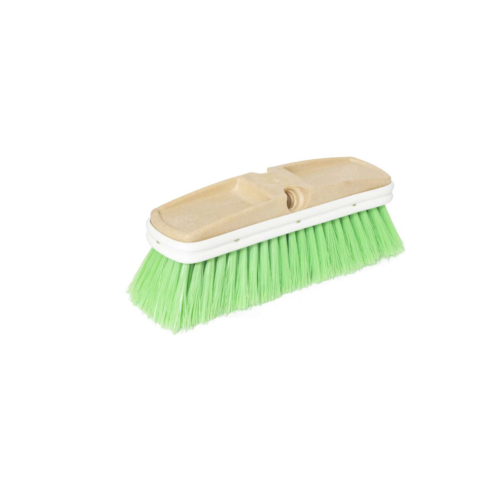 Cepillo para lavar NYLON con defensa de PVC BRUSHTECH fibra verde
