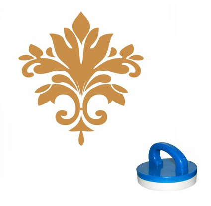 Sello de esponja redondo 16 x 16cm diseño 1