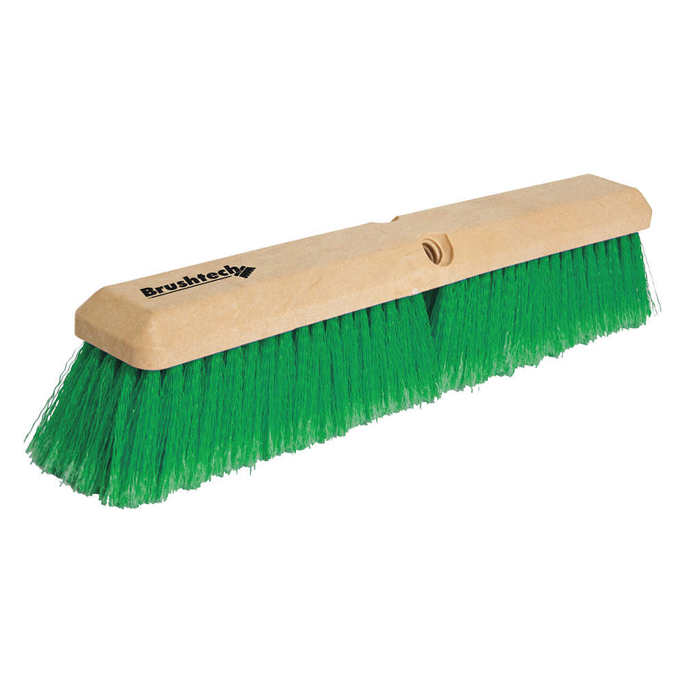 Cepillón fibra PVC colores 35cm VERDE BRUSTECH