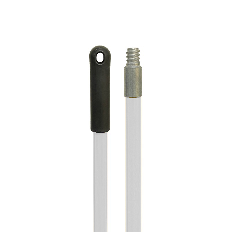 Mango fibra vidrio rosca USA metálica (zinc) 150cm blanco BRUSHTECH