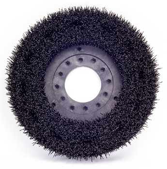 Cepillo circular 16plg en nylon abrasivo negro grano 80 BRUSHTECH