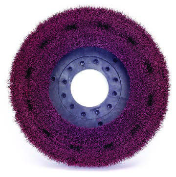 Cepillo circular 16plg en nylon abrasivo rojo grano 500 BRUSHTECH