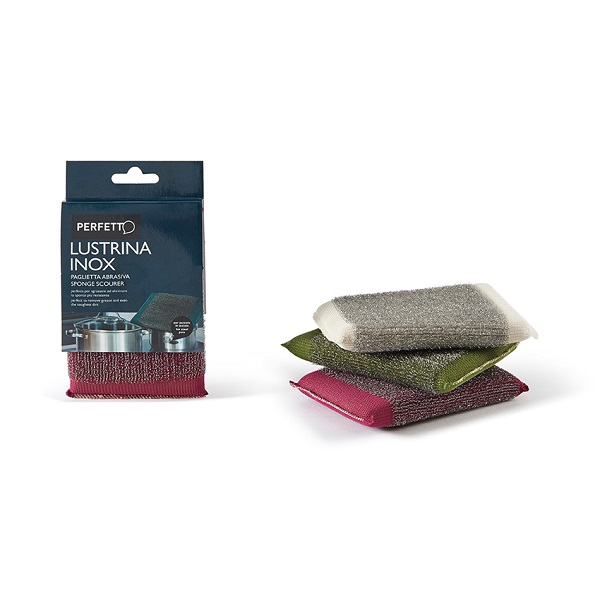 Esponja para lavar ollas de acero inoxidable