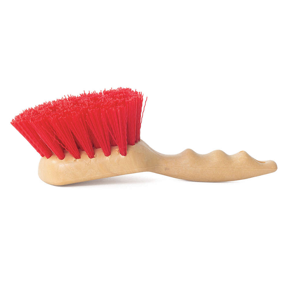 Cepillo mango corto 8.5'' rojo POLIPROPILENO
