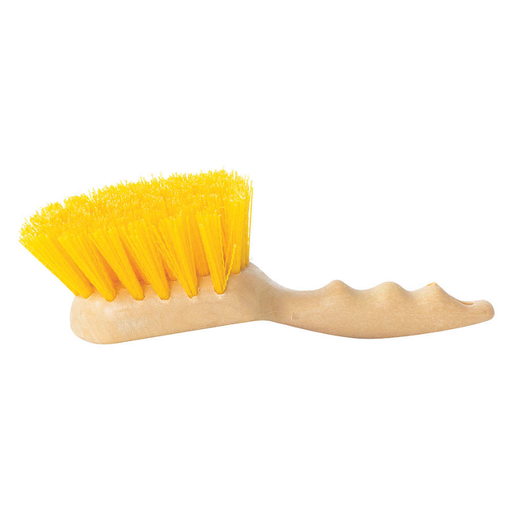 Cepillo mango corto 8.5'' amarillo POLIPROPILENO