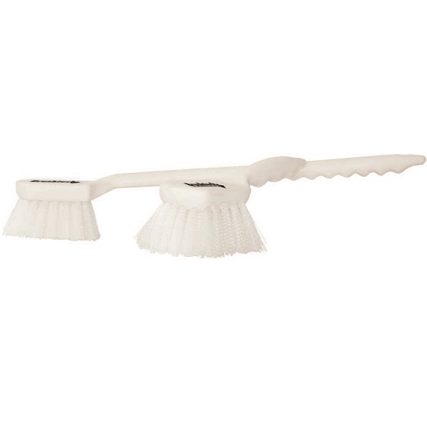 Cepillo mango largo 20'' blanco NYLON temperatura y limpieza extrema