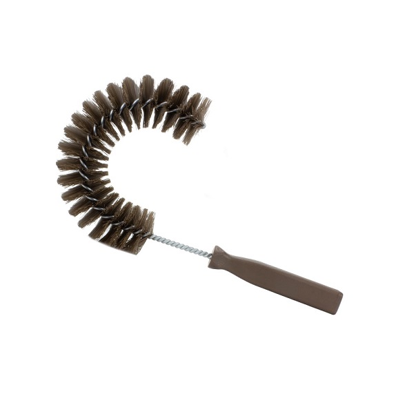 Escobillón curvo PBT  para limpiar tuberias