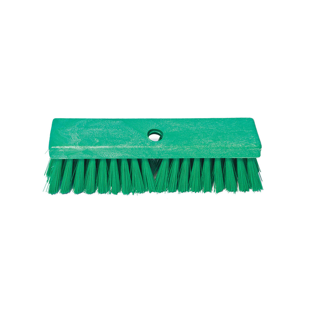 Cepillo lavar pisos PBT rigidez suave VERDE BRUSHTECH